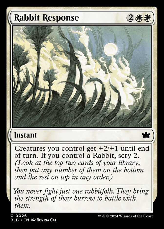 Rabbit Response (26) - Bloomburrow (BLB)