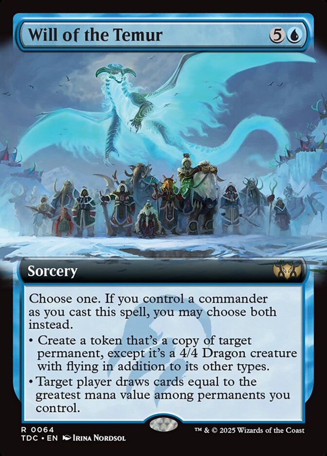 Will of the Temur - [Extended Art] Tarkir: Dragonstorm Commander (TDC)