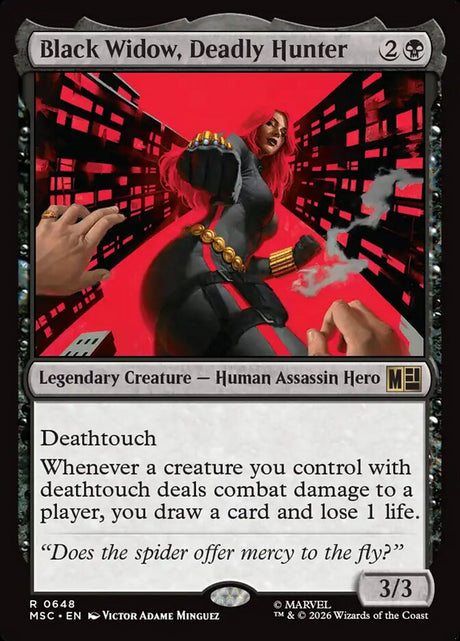 Black Widow, Deadly Hunter (648) - Marvel Super Heroes Commander (MSC)