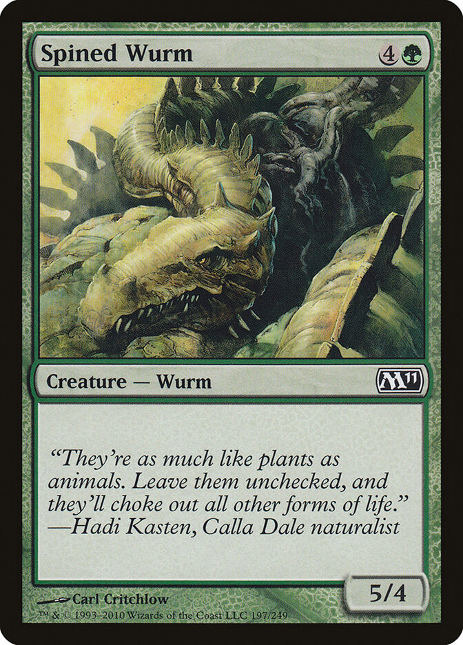 Spined Wurm (197) - Magic 2011 (M11)
