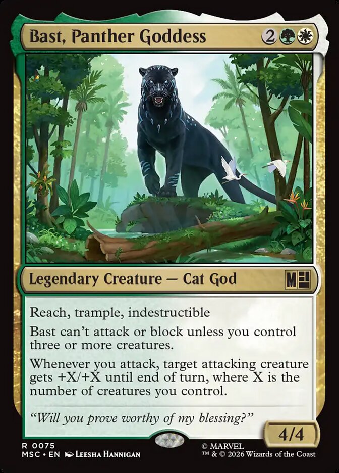 Bast, Panther Goddess (75) - Marvel Super Heroes Commander (MSC)
