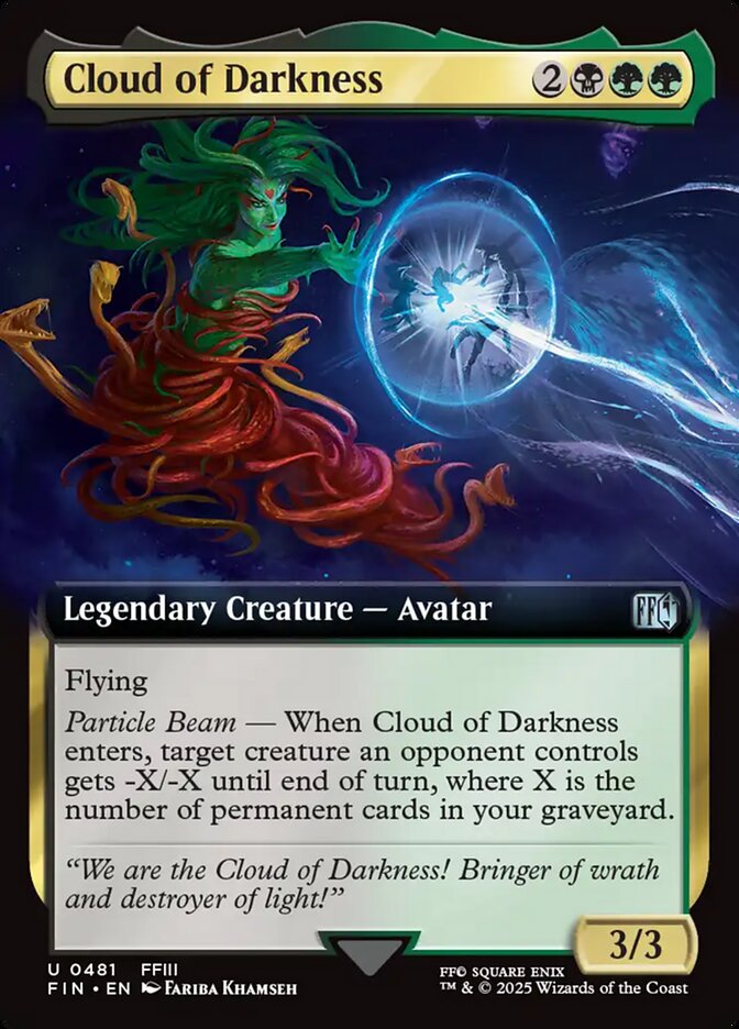 Cloud of Darkness (481) - [Foil, Extended Art] Final Fantasy (FIN)