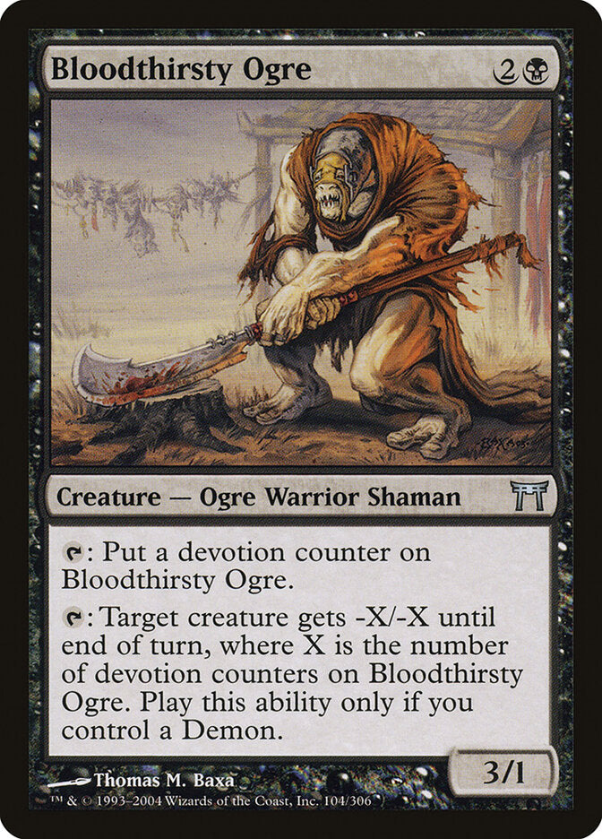 Bloodthirsty Ogre (104) - Champions of Kamigawa (CHK)