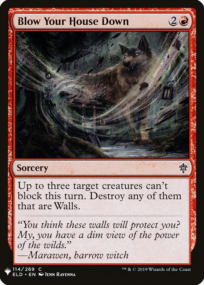 Blow Your House Down (ELD-114) - The List (PLST)