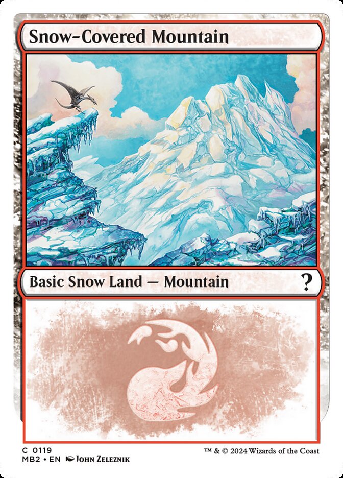 Snow-Covered Mountain (119) - Mystery Booster 2 (MB2)
