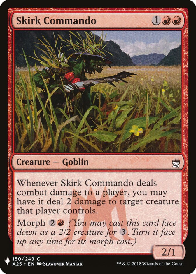 Skirk Commando (A25-150) - The List (PLST)