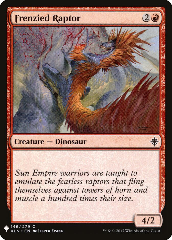 Frenzied Raptor (XLN-146) - The List (PLST)