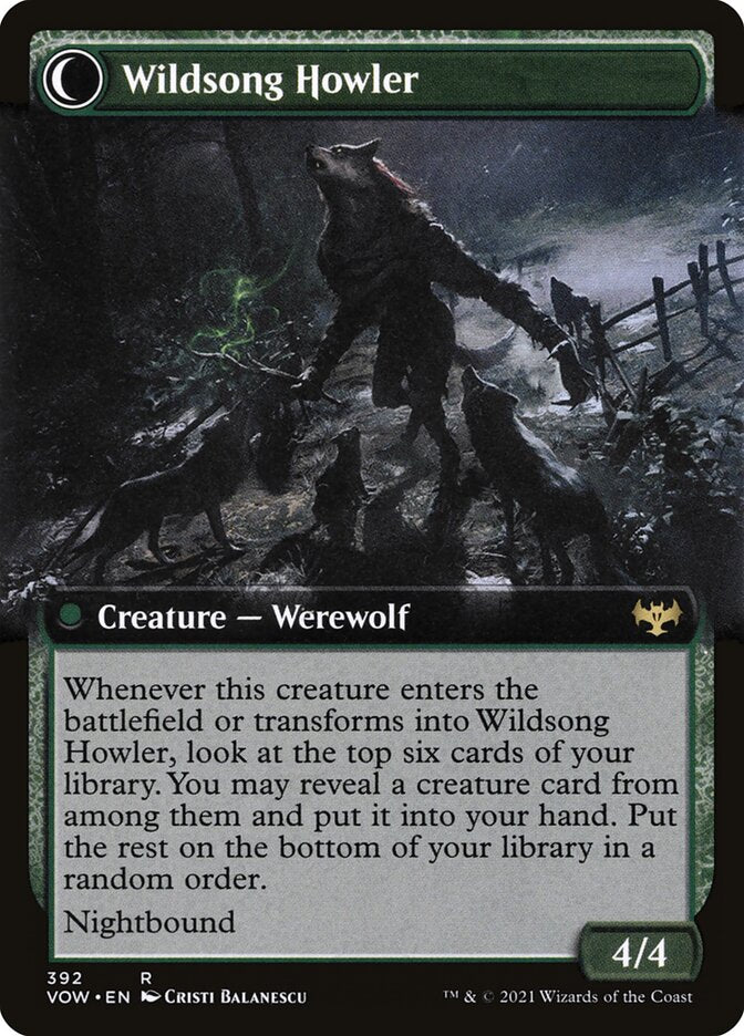Howlpack Piper // Wildsong Howler (392) - Innistrad: Crimson Vow (VOW)