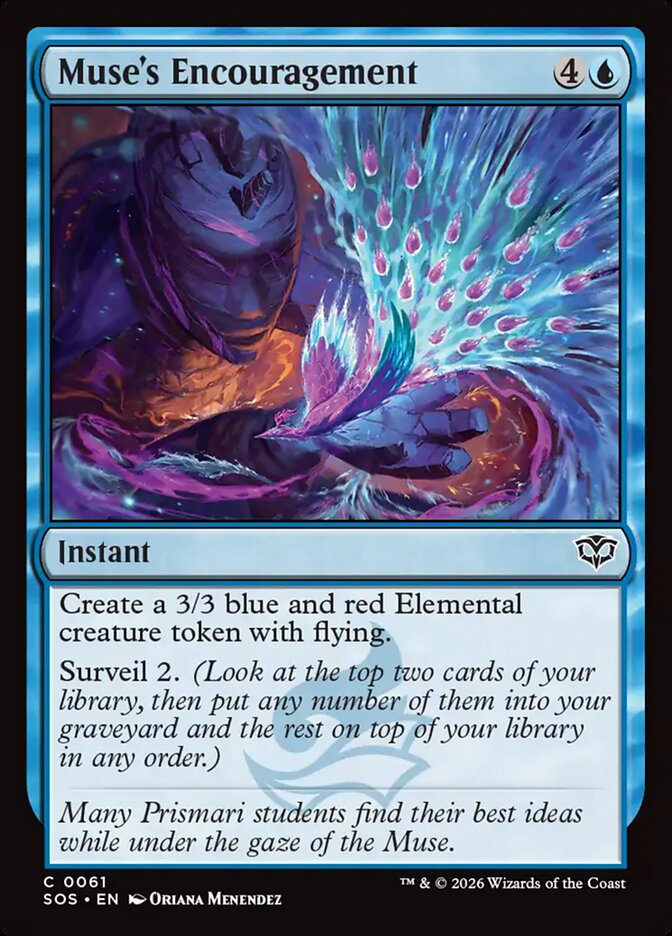 Muse's Encouragement (61) - Secrets of Strixhaven (SOS)