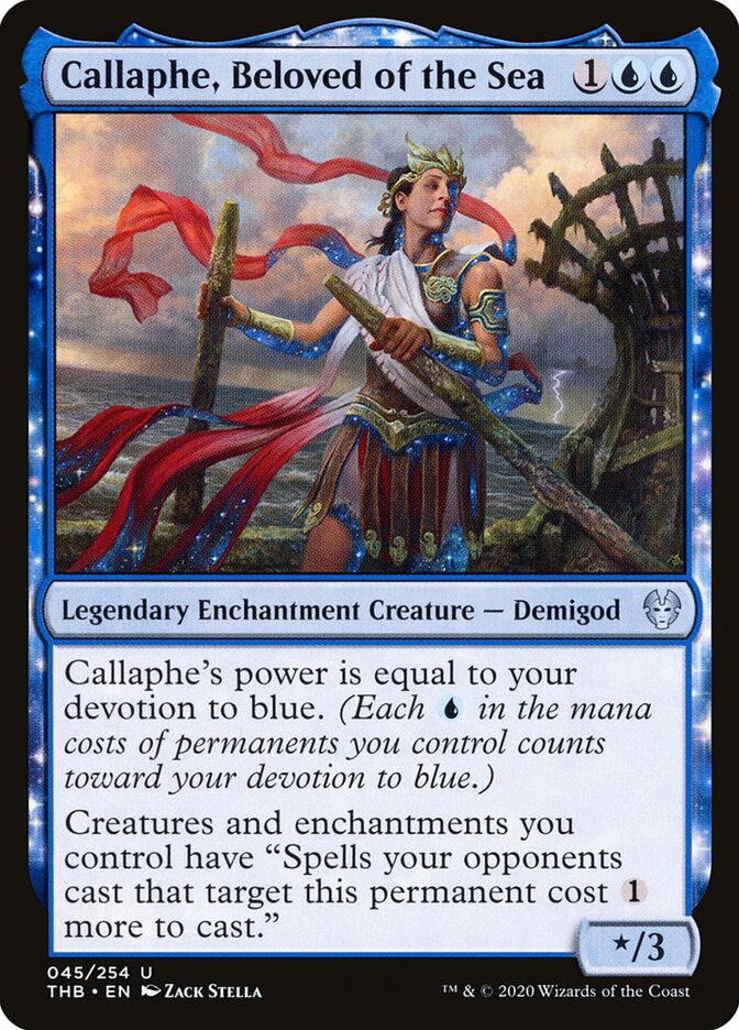 Callaphe, Beloved of the Sea (45) - Theros Beyond Death (THB)