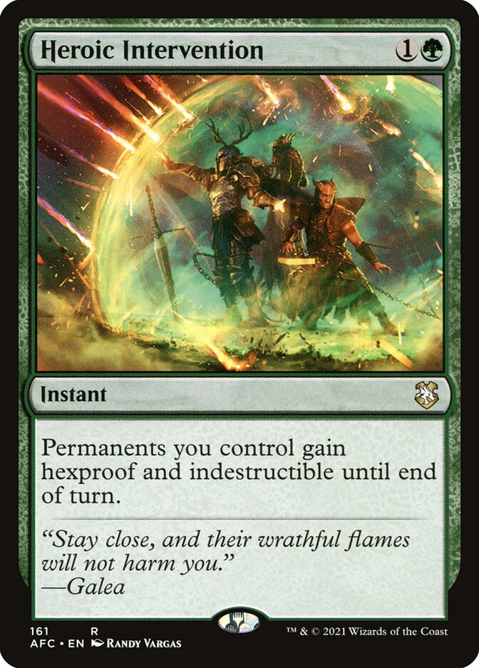 Heroic Intervention (161) - Forgotten Realms Commander (AFC)