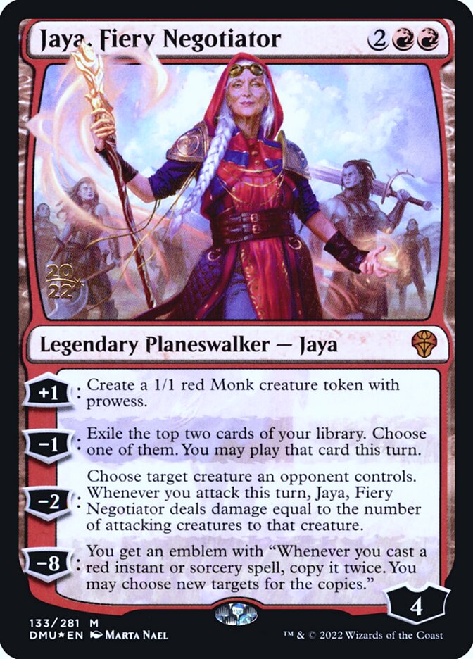 Jaya, Fiery Negotiator (133s) - Dominaria United Promos (PDMU)