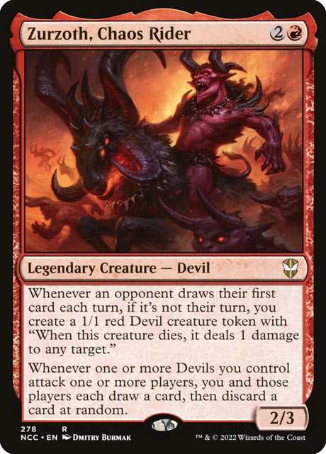 Zurzoth, Chaos Rider (278) - New Capenna Commander (NCC)