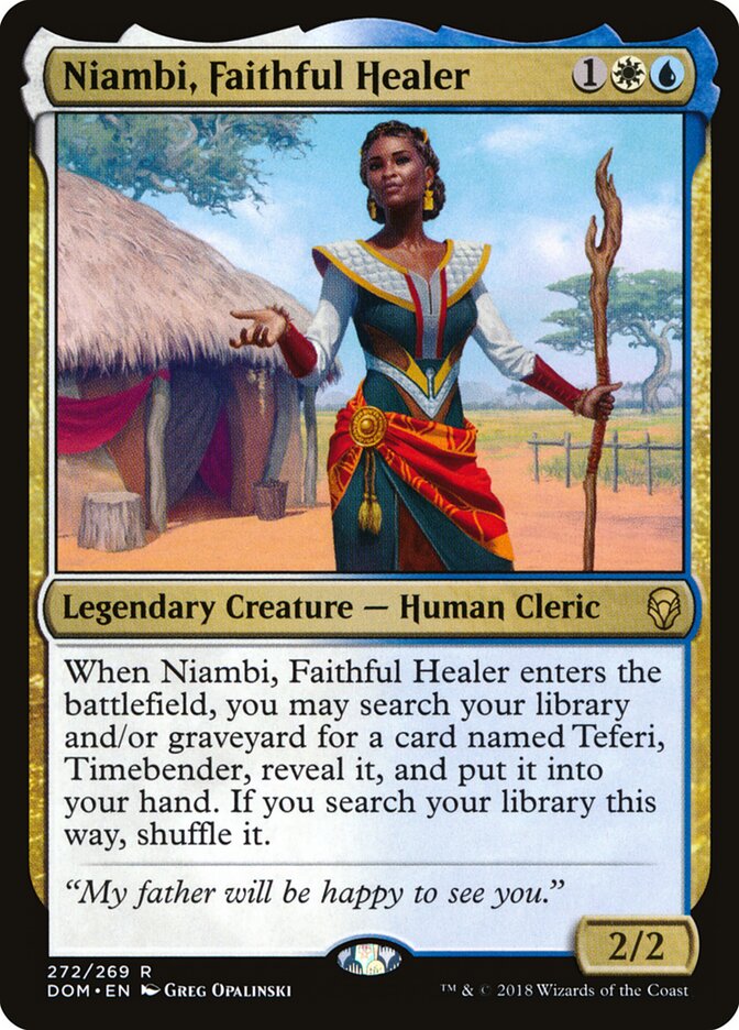 Niambi, Faithful Healer (272) - Dominaria (DOM)