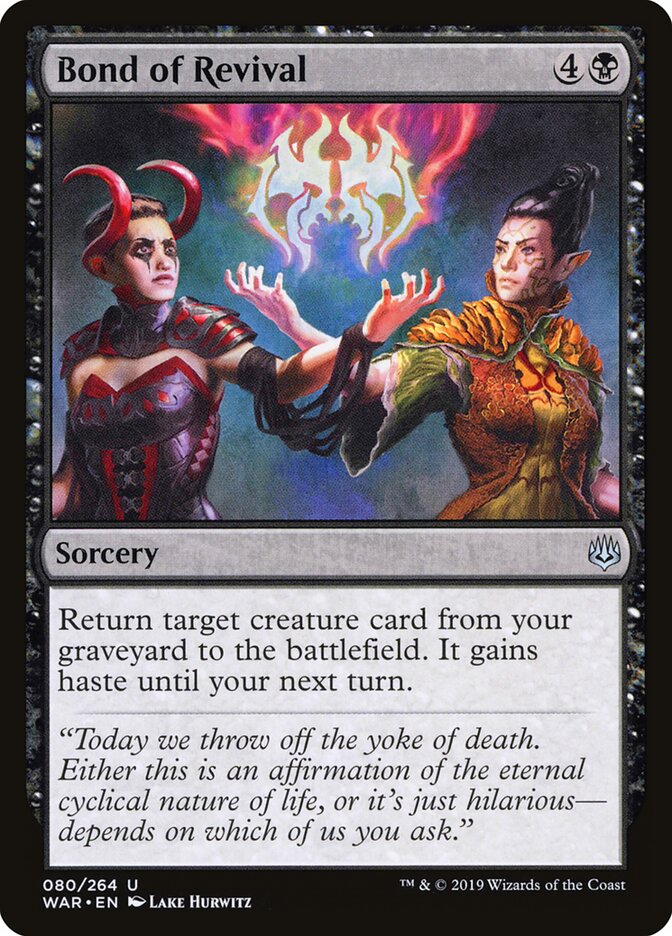 Bond of Revival (80) - War of the Spark (WAR)