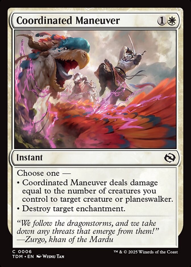 Coordinated Maneuver (6) - Tarkir: Dragonstorm (TDM)