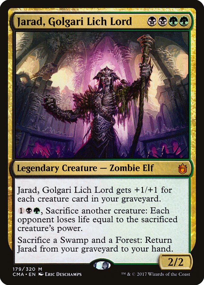 Jarad, Golgari Lich Lord (179) - Commander Anthology (CMA)