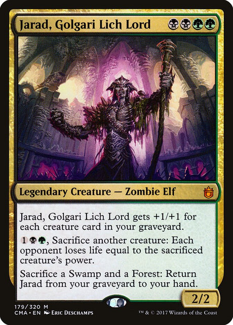 Jarad, Golgari Lich Lord (179) - Commander Anthology (CMA)