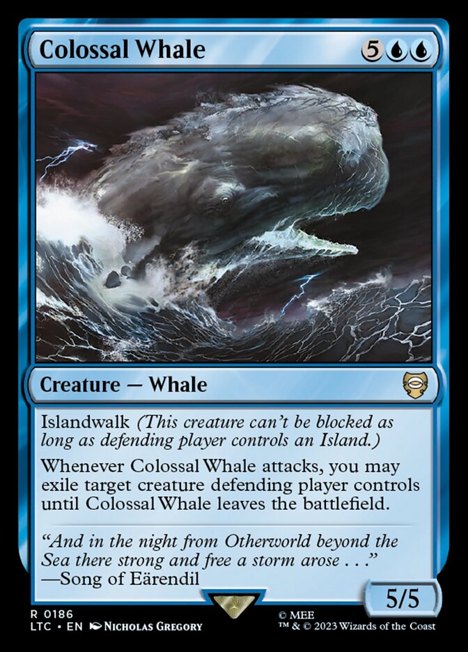 Colossal Whale (186) - Tales of Middle-earth Commander (LTC)
