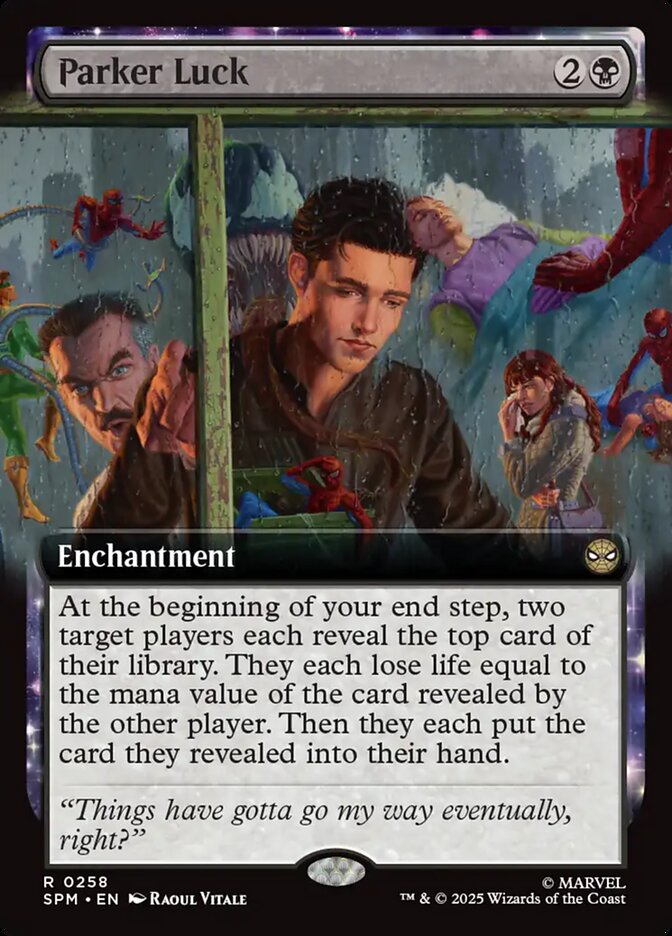 Parker Luck (258) - [Foil, Extended Art] Marvel's Spider-Man (SPM)