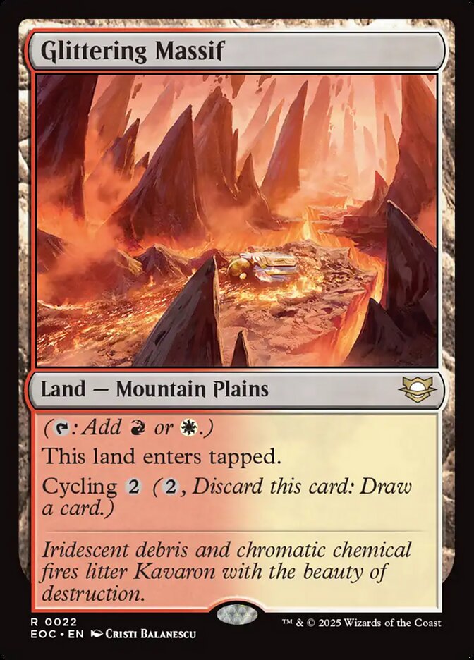 Glittering Massif (22) - Edge of Eternities Commander (EOC)