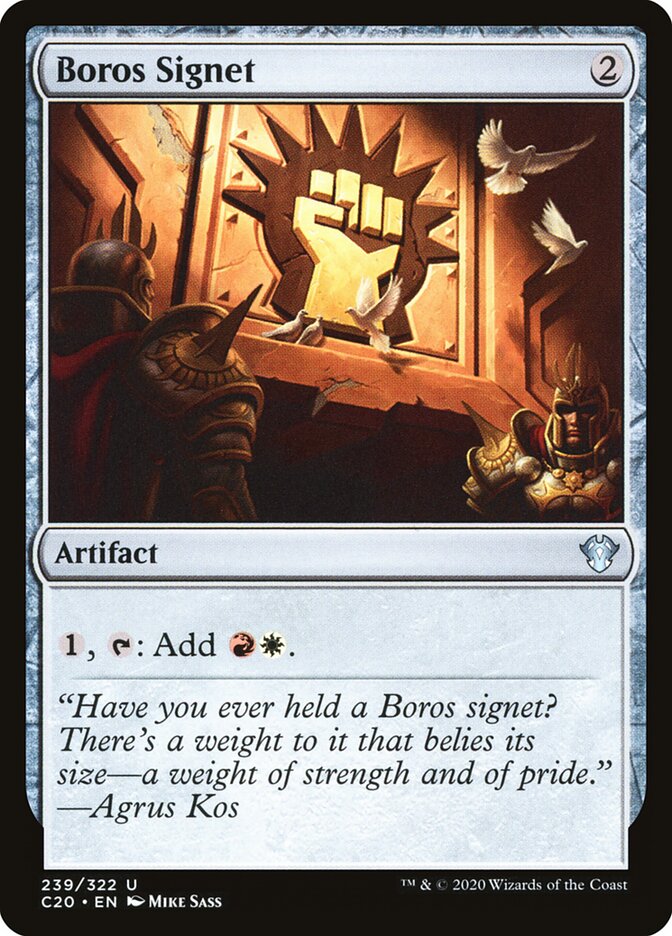 Boros Signet (239) - Commander 2020 (C20)