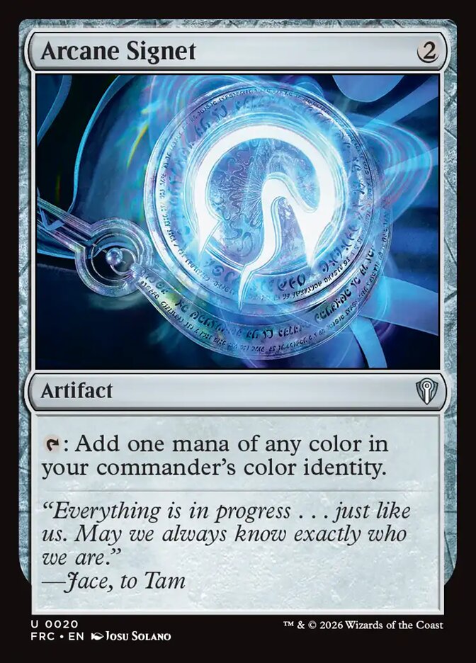 Arcane Signet (20) - Reality Fracture Commander (FRC)