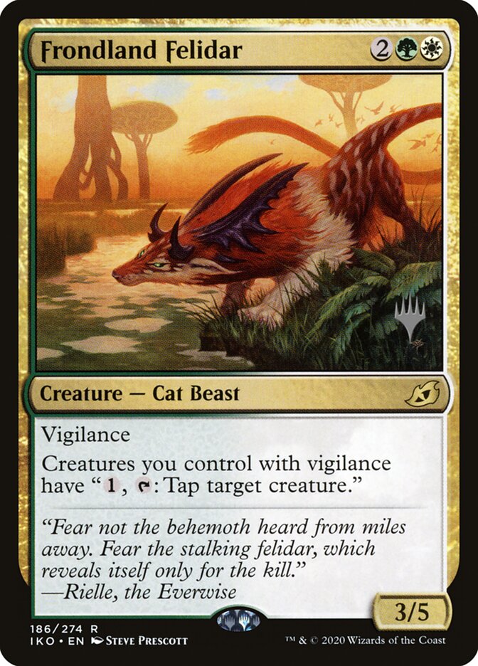 Frondland Felidar (186p) - Ikoria: Lair of Behemoths Promos (PIKO)