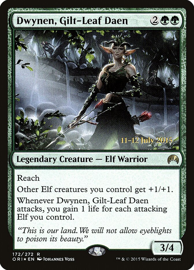Dwynen, Gilt-Leaf Daen (172s) - Magic Origins Promos (PORI)