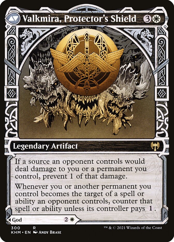 Reidane, God of the Worthy // Valkmira, Protector's Shield (300) - Kaldheim (KHM)