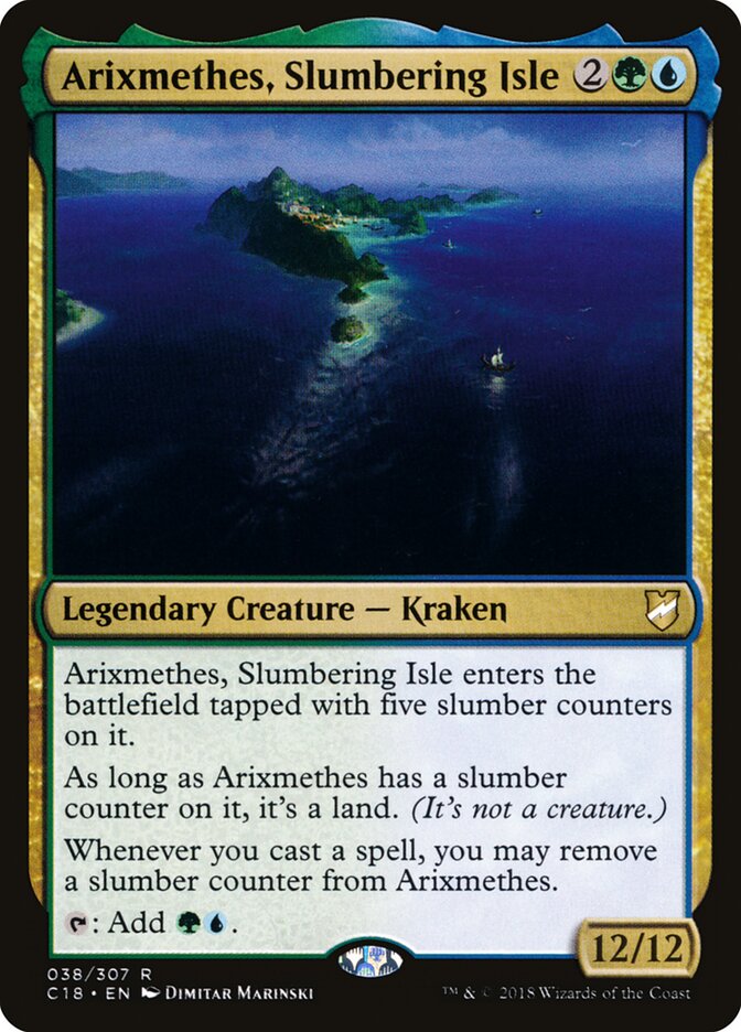 Arixmethes, Slumbering Isle (38) - Commander 2018 (C18)