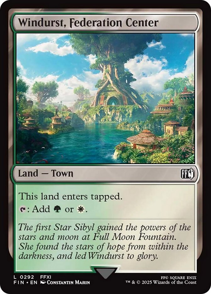 Windurst, Federation Center (292) - [Foil] Final Fantasy (FIN)