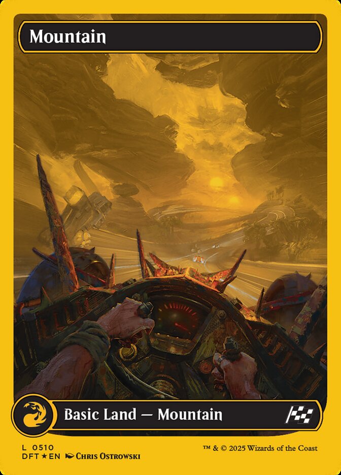 Mountain (510) - [First Place Foil, Full Art] Aetherdrift (DFT)