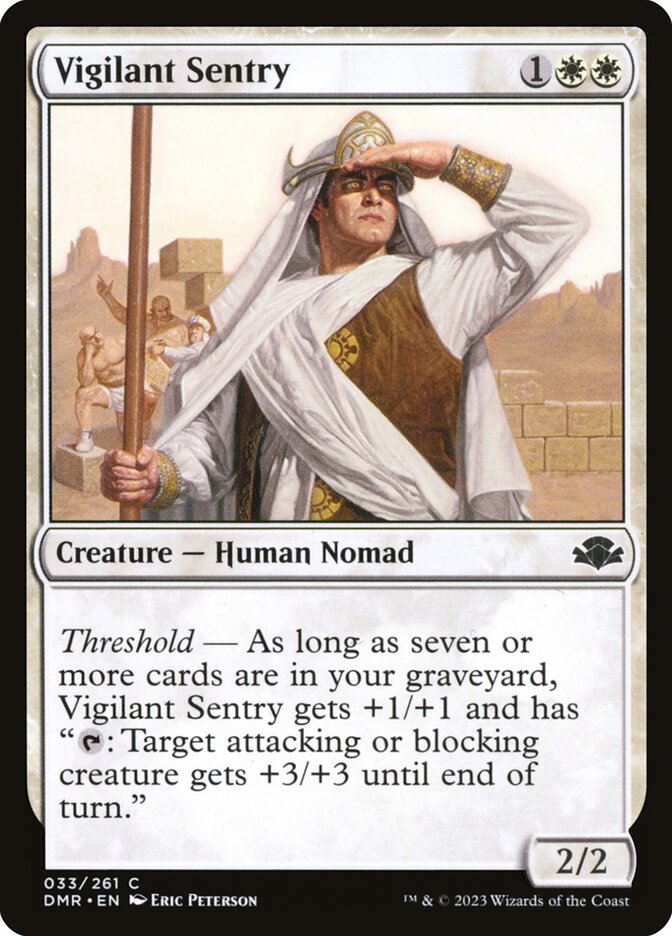 Vigilant Sentry (33) - Dominaria Remastered (DMR)