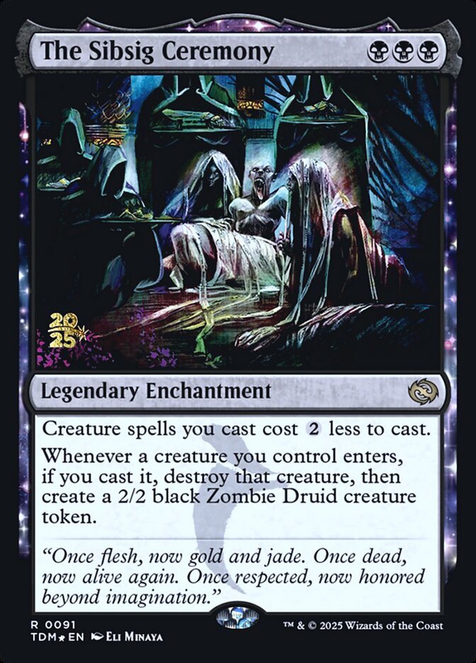 The Sibsig Ceremony (91s) - Tarkir: Dragonstorm Promos (PTDM)