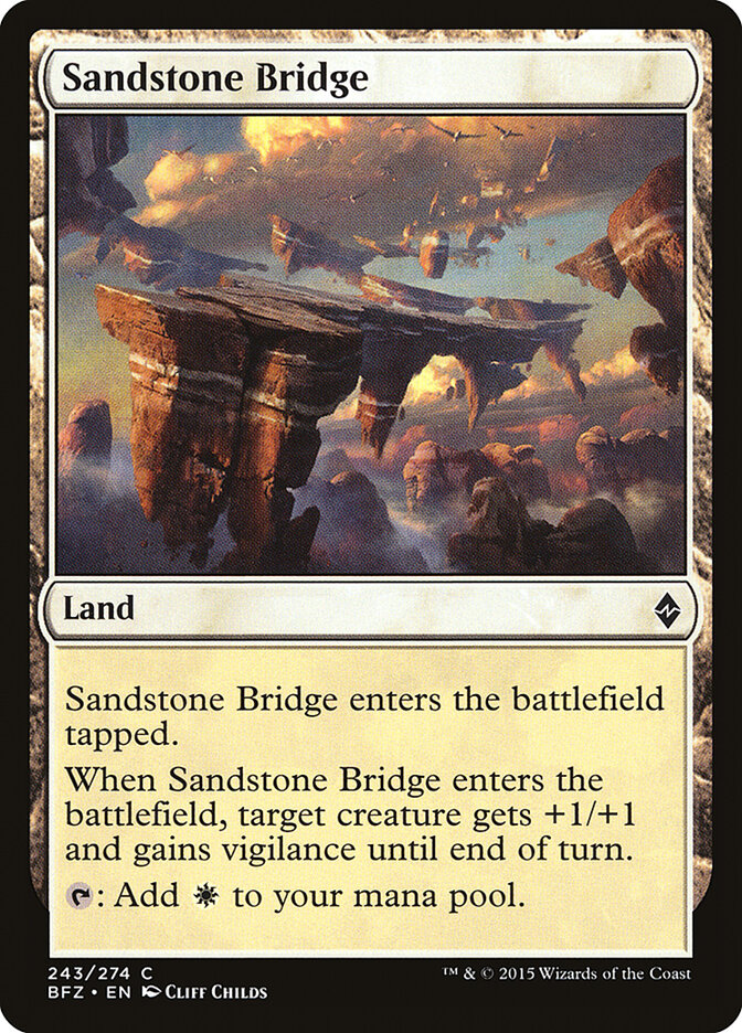 Sandstone Bridge (243) - Battle for Zendikar (BFZ)