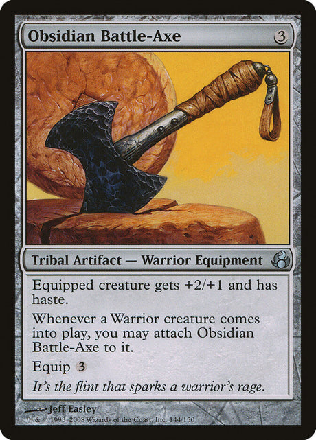 Obsidian Battle-Axe (144) - Morningtide (MOR)