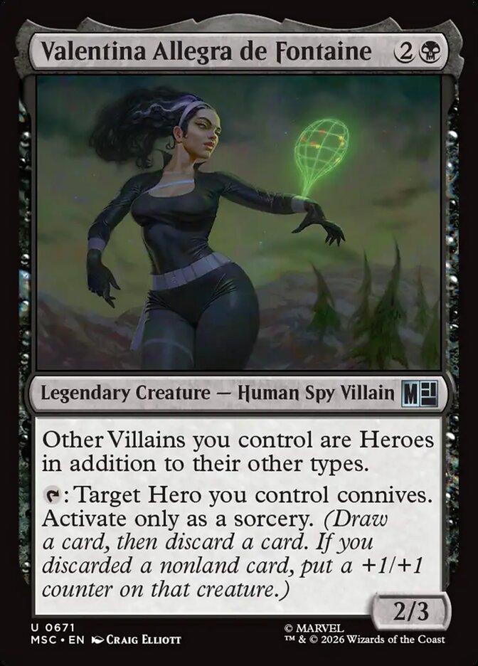 Valentina Allegra de Fontaine (671) - Marvel Super Heroes Commander (MSC)