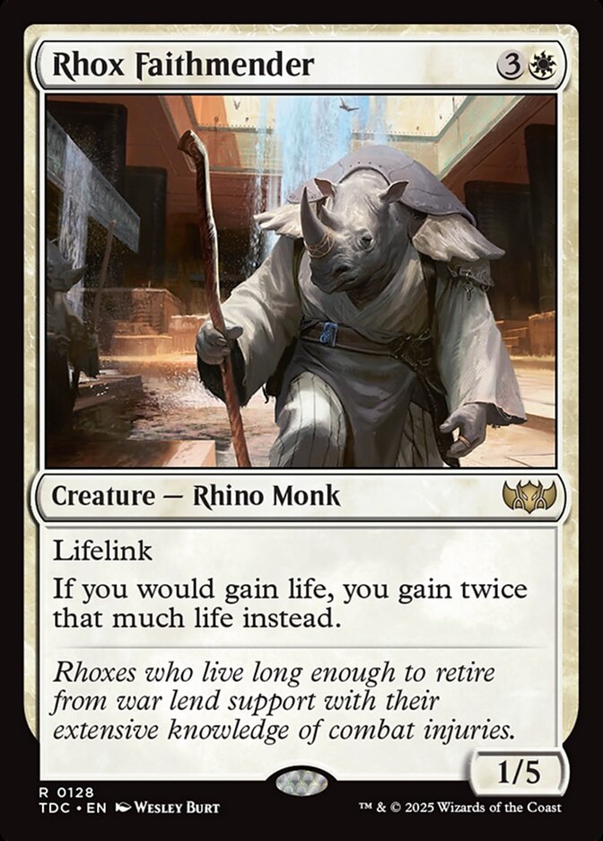 Rhox Faithmender (128) - Tarkir: Dragonstorm Commander (TDC)