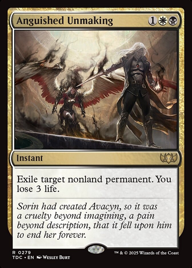 Anguished Unmaking (279) - Tarkir: Dragonstorm Commander (TDC)