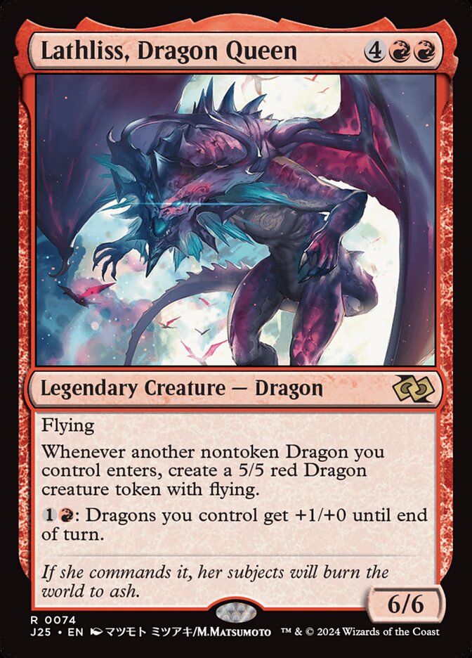 Lathliss, Dragon Queen (74) - Foundations Jumpstart (J25)