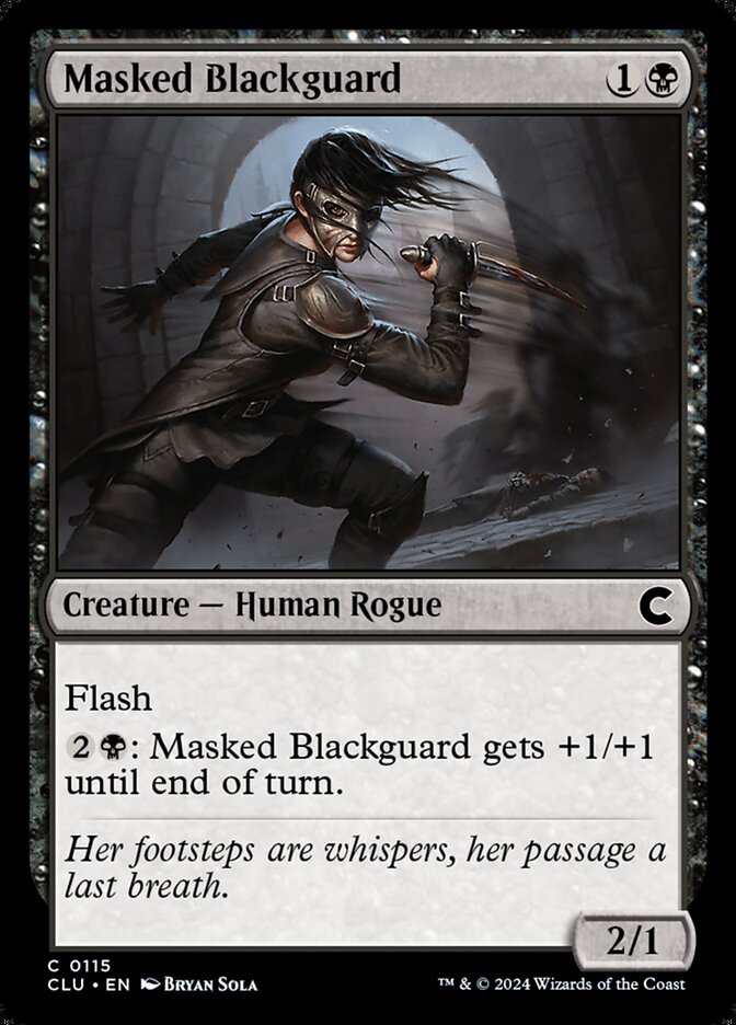 Masked Blackguard (115) - Ravnica: Clue Edition (CLU)