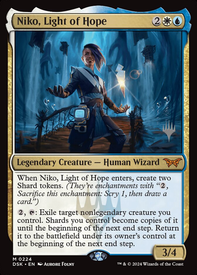 Niko, Light of Hope (224p) - Duskmourn: House of Horror Promos (PDSK)