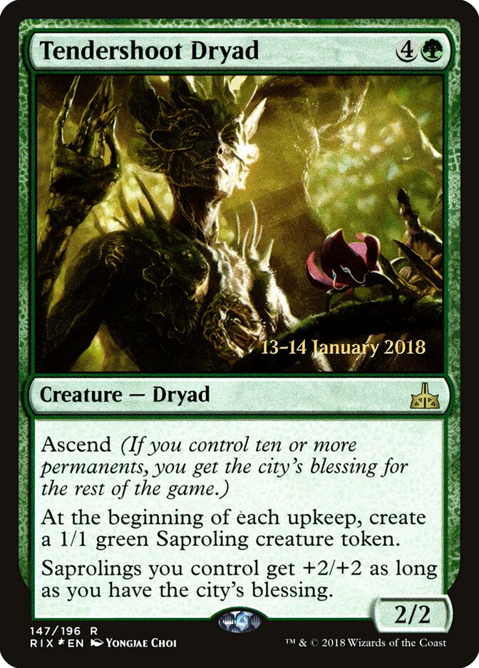 Tendershoot Dryad (147s) - Rivals of Ixalan Promos (PRIX)
