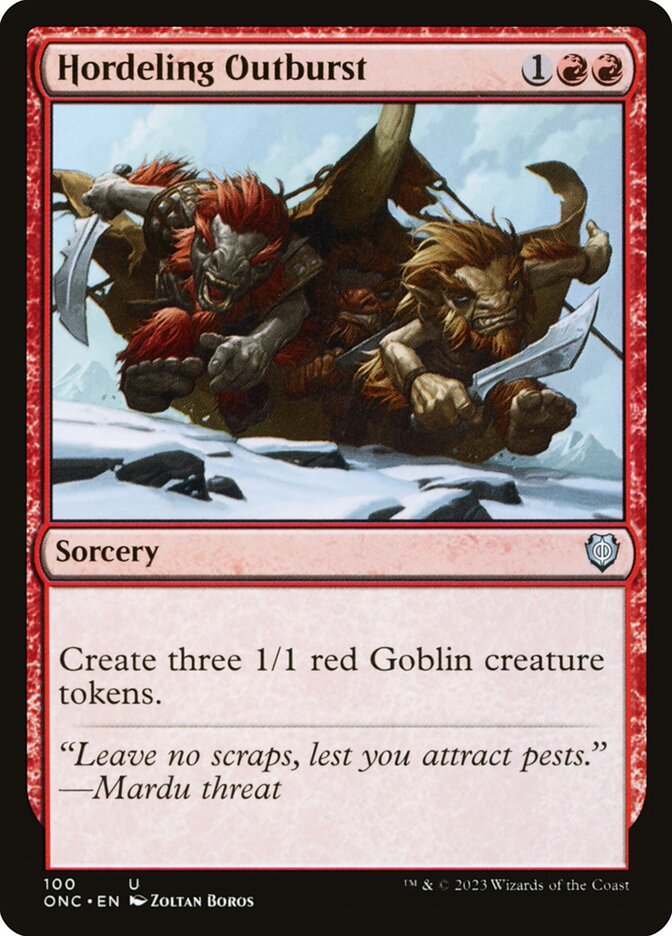 Hordeling Outburst (100) - Phyrexia: All Will Be One Commander (ONC)