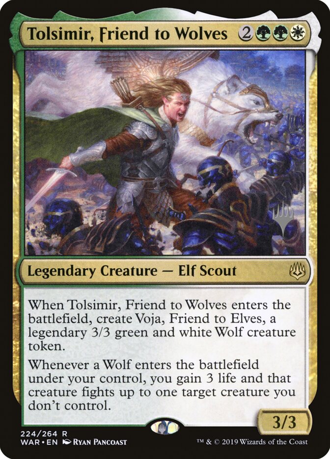 Tolsimir, Friend to Wolves (224p) - War of the Spark Promos (PWAR)