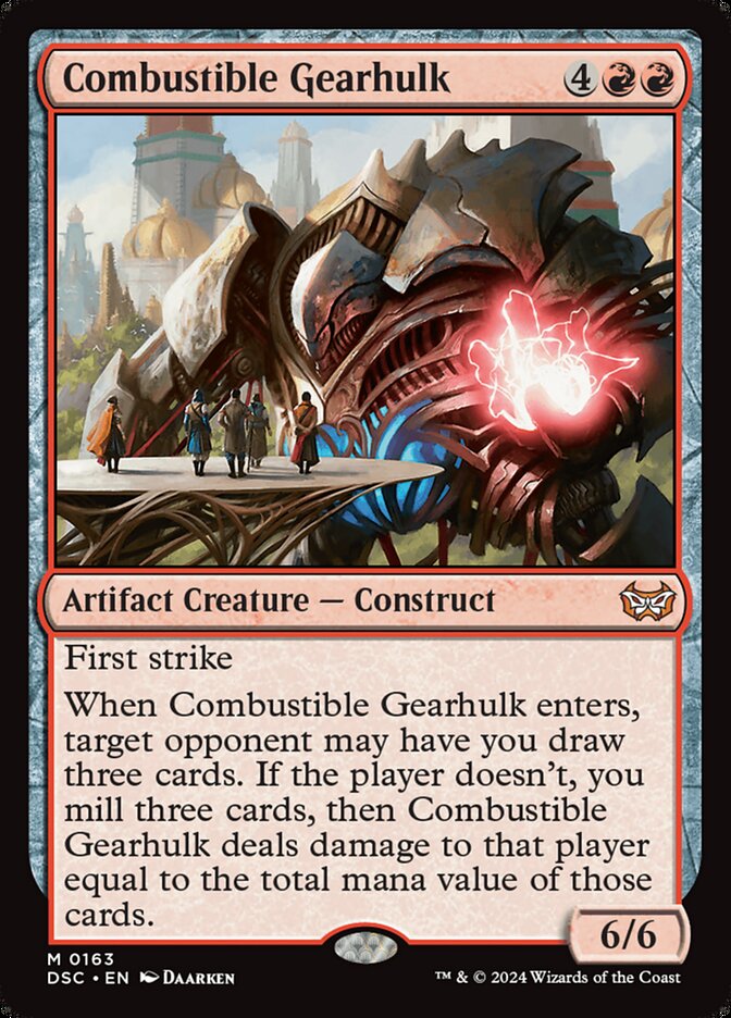Combustible Gearhulk (163) - Duskmourn: House of Horror Commander (DSC)