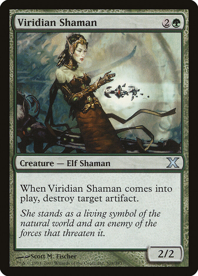 Viridian Shaman (308) - Tenth Edition (10E)