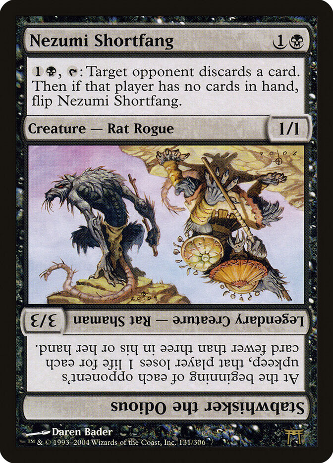 Nezumi Shortfang // Stabwhisker the Odious (131) - Champions of Kamigawa (CHK)