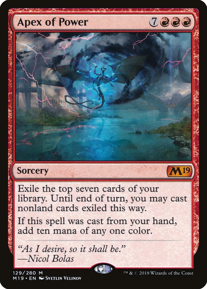 Apex of Power (129) - Core Set 2019 (M19)
